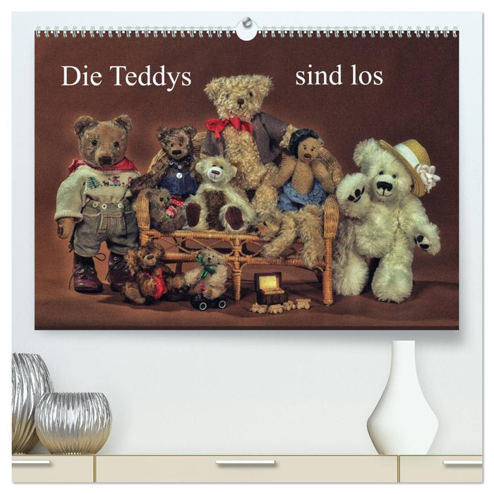 Die Teddys sind los (CALVENDO Premium Wandkalender 2026)