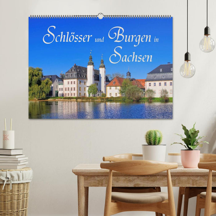 Schlösser und Burgen in Sachsen (CALVENDO Wandkalender 2026)
