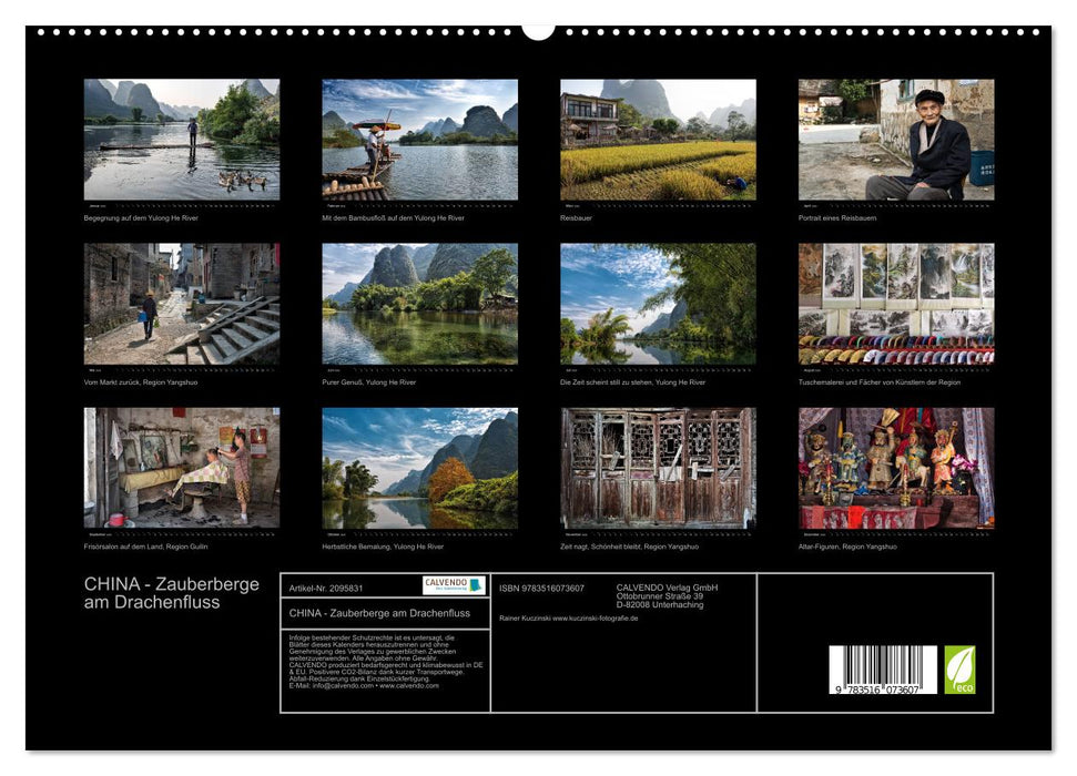 CHINA - Zauberberge am Drachenfluss (CALVENDO Premium Wandkalender 2026)