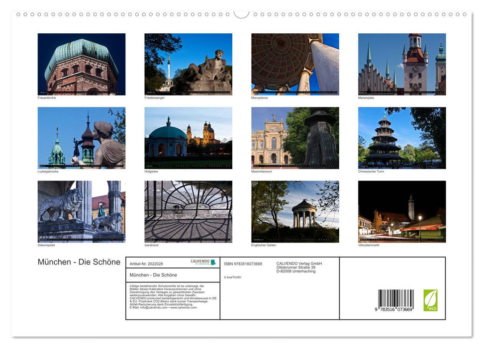 München - Die Schöne (CALVENDO Premium Wandkalender 2026)