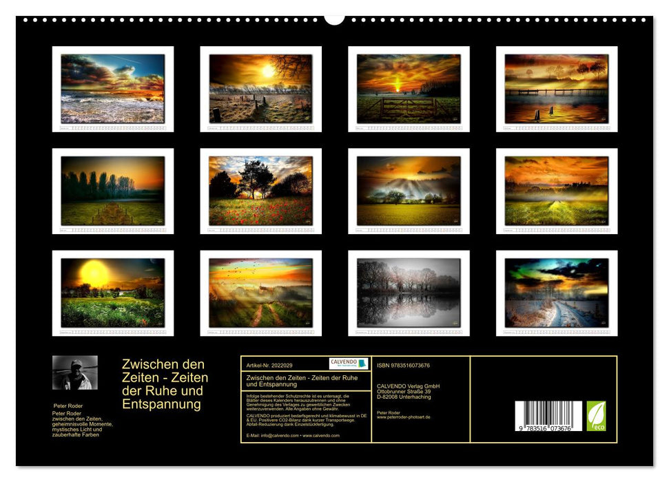 Zwischen den Zeiten - Zeiten der Ruhe und Entspannung (CALVENDO Premium Wandkalender 2026)