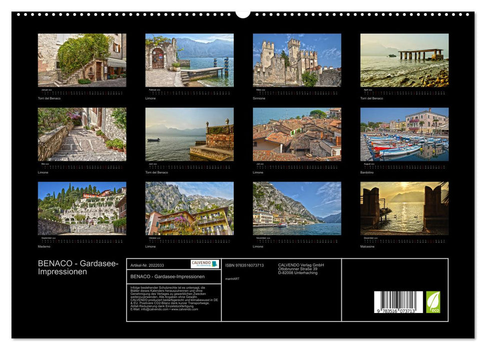 BENACO - Gardasee-Impressionen (CALVENDO Premium Wandkalender 2026)