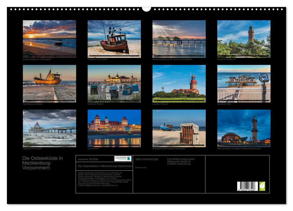 Die Ostseeküste in Mecklenburg-Vorpommern (CALVENDO Wandkalender 2026)