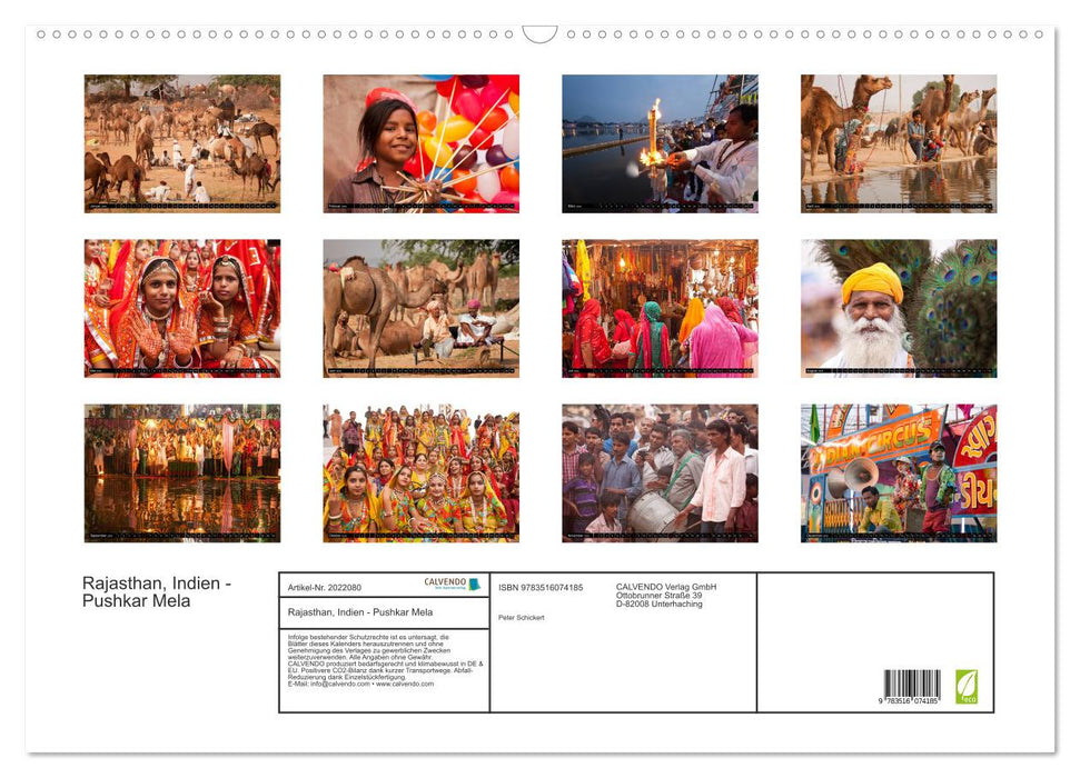 Rajasthan, Indien - Pushkar Mela (CALVENDO Wandkalender 2026)
