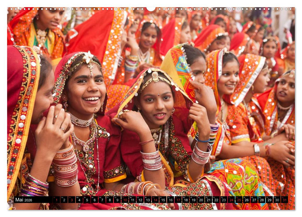 Indien - Rajasthan (CALVENDO Wandkalender 2026)