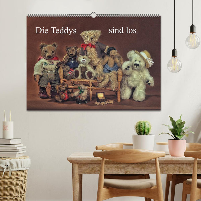 Die Teddys sind los (CALVENDO Wandkalender 2026)