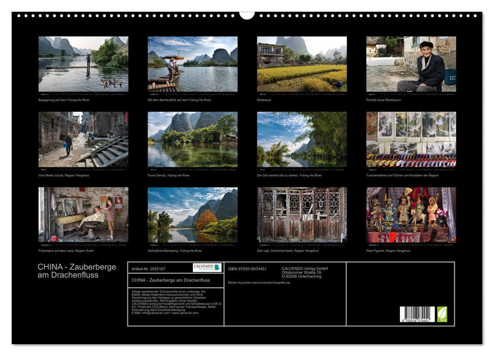 CHINA - Zauberberge am Drachenfluss (CALVENDO Wandkalender 2026)