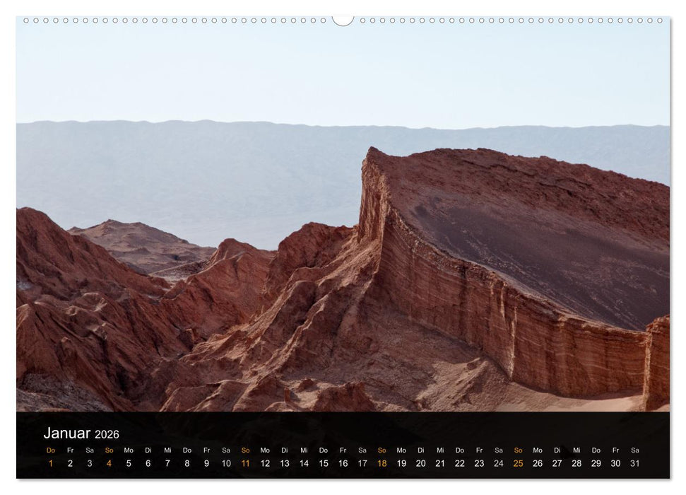 Atacama: Die Wüste im Norden Chiles (CALVENDO Wandkalender 2026)