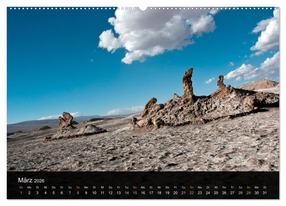 Atacama: Die Wüste im Norden Chiles (CALVENDO Wandkalender 2026)
