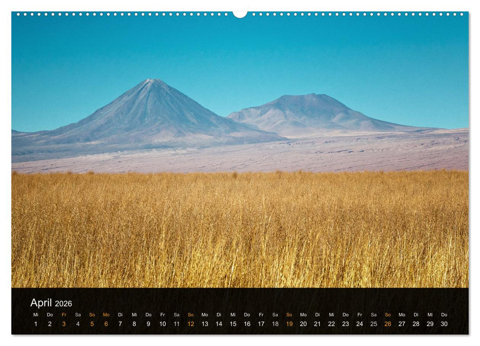 Atacama: Die Wüste im Norden Chiles (CALVENDO Wandkalender 2026)
