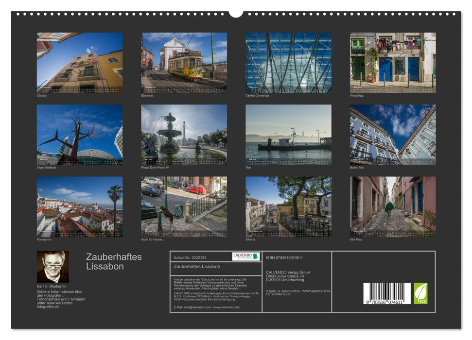 Zauberhaftes Lissabon (CALVENDO Wandkalender 2026)