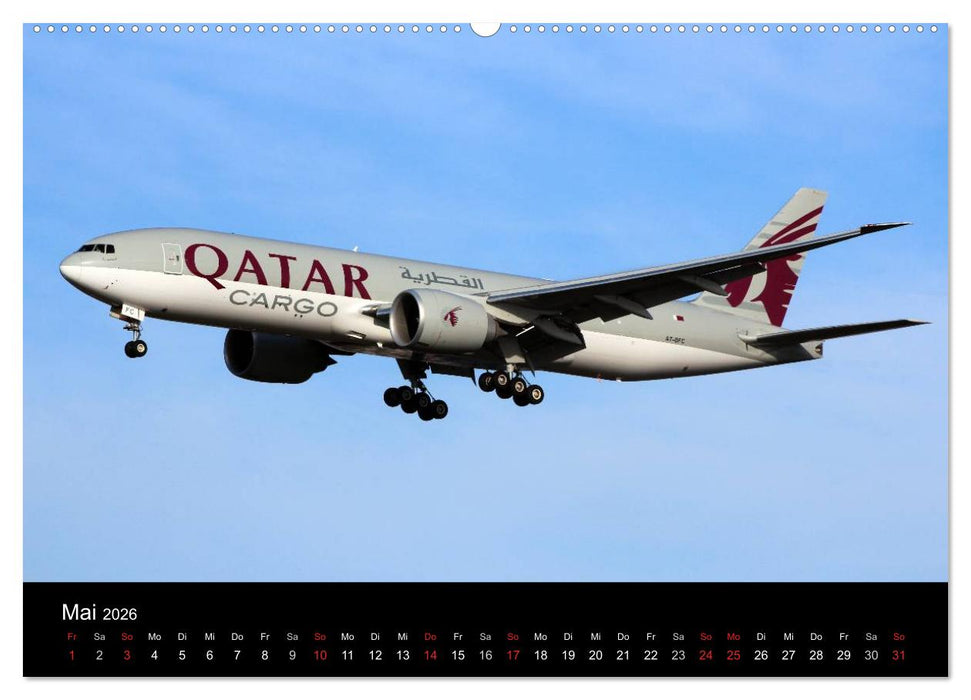 Internationale Frachtflugzeuge (CALVENDO Premium Wandkalender 2026)
