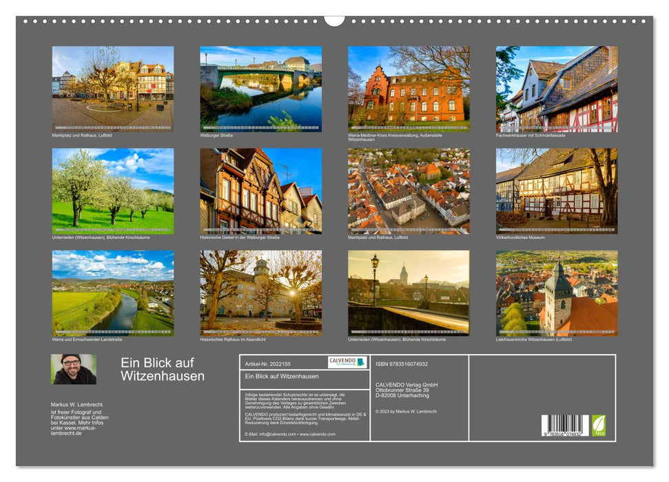 Ein Blick auf Witzenhausen (CALVENDO Wandkalender 2026)