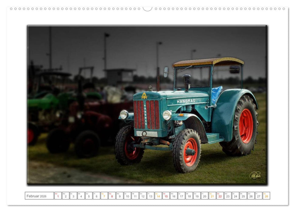 Oldtimer - Traktor Liebe (CALVENDO Premium Wandkalender 2026)