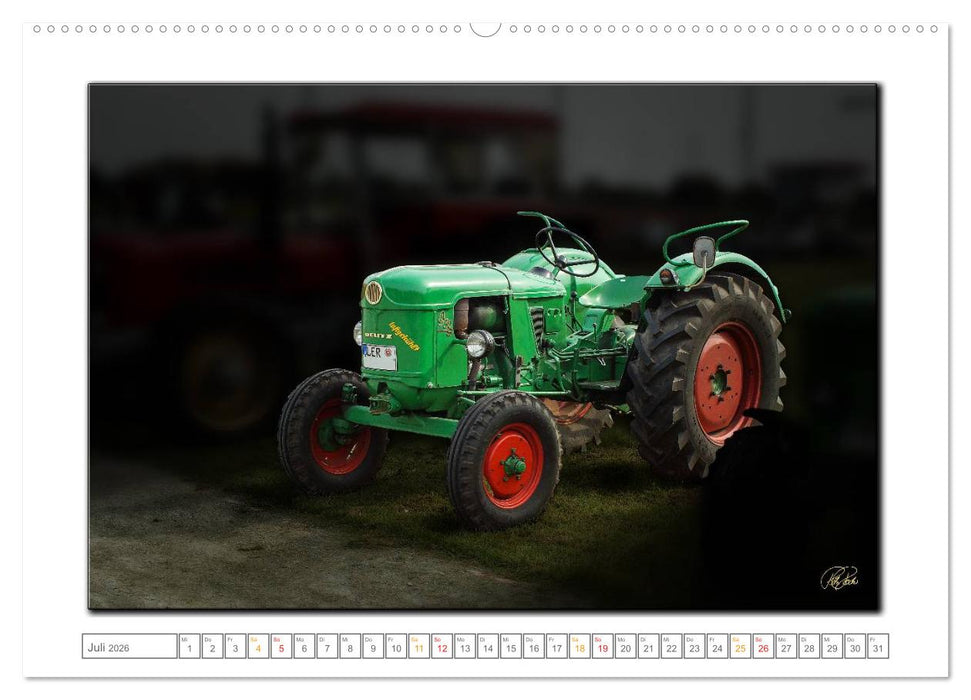 Oldtimer - Traktor Liebe (CALVENDO Premium Wandkalender 2026)
