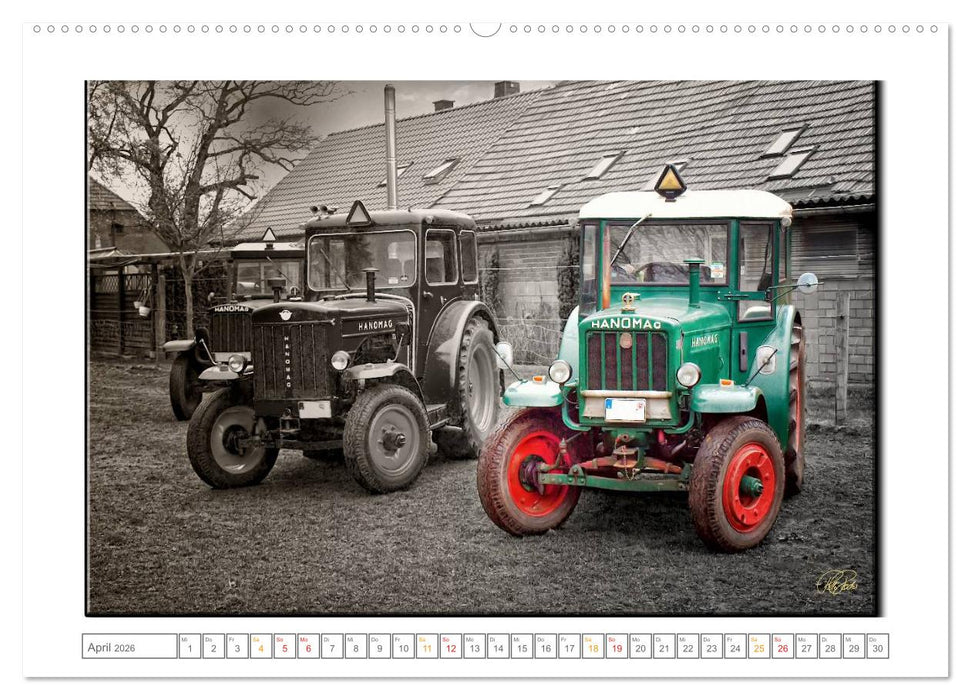 Oldtimer - nostalgische Traktoren und Lastwagen (CALVENDO Premium Wandkalender 2026)