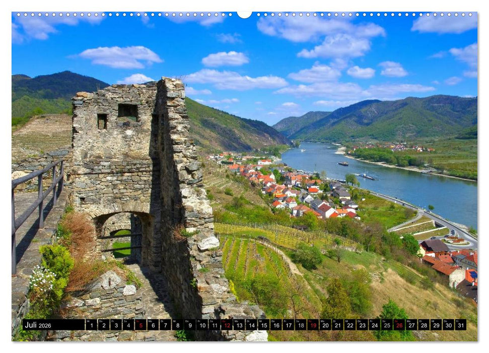 Die Wachau - An der Donau zwischen Melk und Krems (CALVENDO Premium Wandkalender 2026)