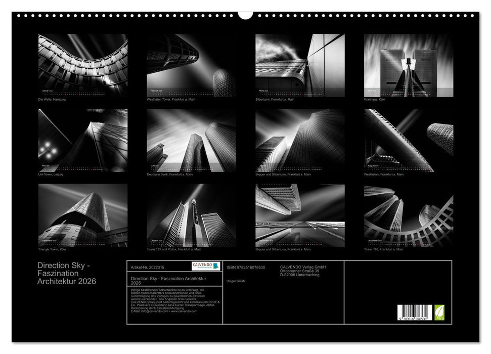 Direction Sky - Faszination Architektur 2026 (CALVENDO Wandkalender 2026)