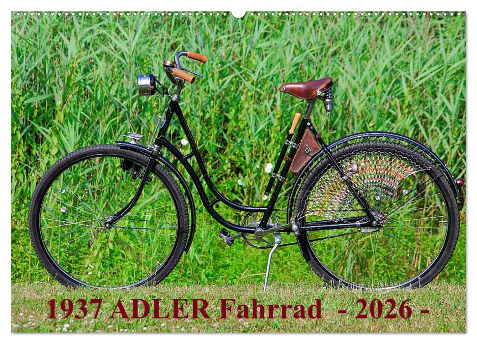 1937 ADLER Fahrrad (CALVENDO Wandkalender 2026)
