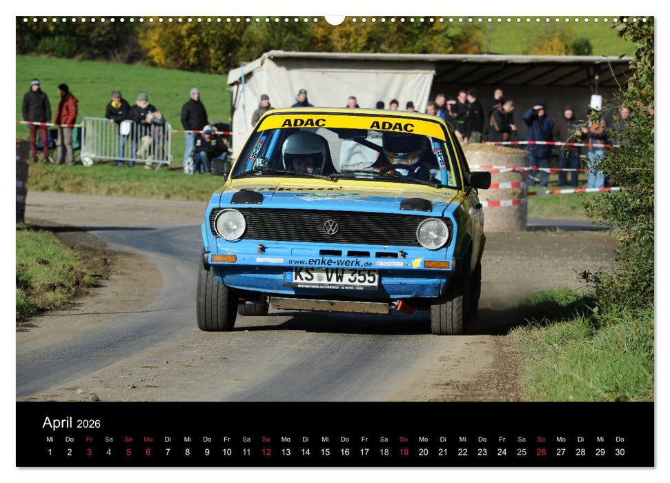 Asphalt und Schotter Rallye (CALVENDO Premium Wandkalender 2026)