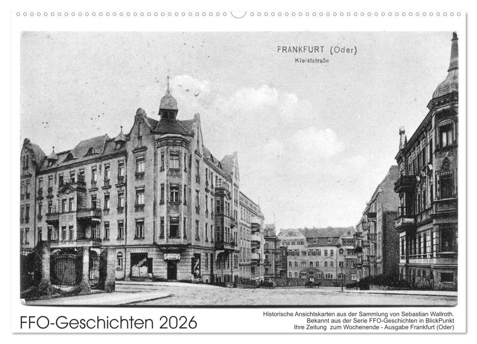 FFO-Geschichten. Historische Ansichtskarten aus Frankfurt (Oder) (CALVENDO Wandkalender 2026)