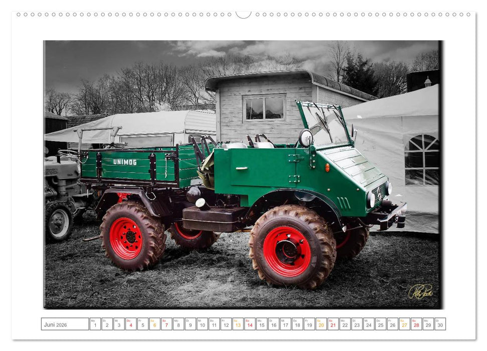 Oldtimer - nostalgische Traktoren und Lastwagen (CALVENDO Wandkalender 2026)