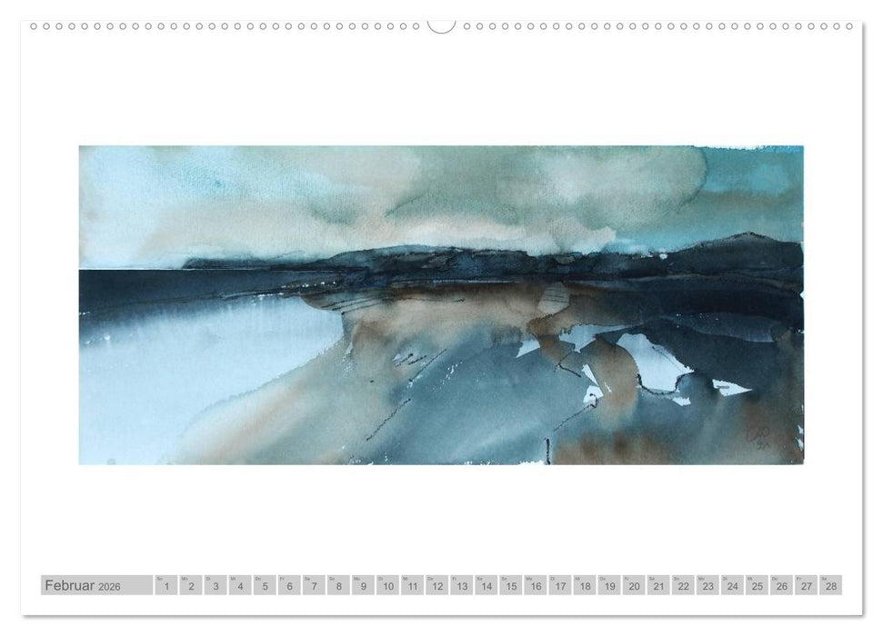 Faszinierende Weite. Rügen-Landschaft im Aquarell (CALVENDO Wandkalender 2026)