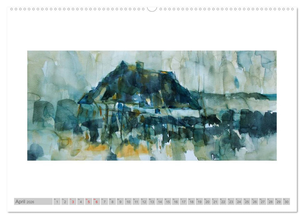 Faszinierende Weite. Rügen-Landschaft im Aquarell (CALVENDO Wandkalender 2026)