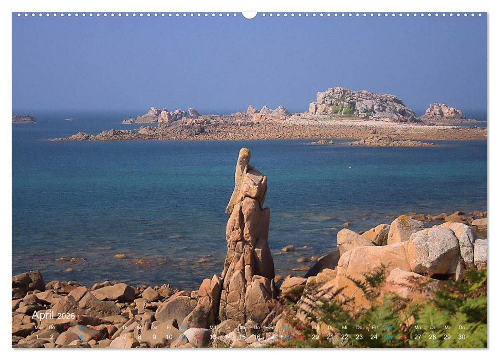 Bretagne - Sehnsucht in Blau (CALVENDO Premium Wandkalender 2026)