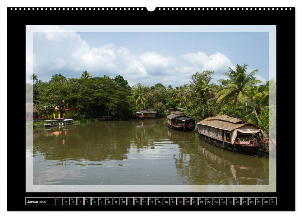 Kerala - Impressionen aus Südindien (CALVENDO Premium Wandkalender 2026)
