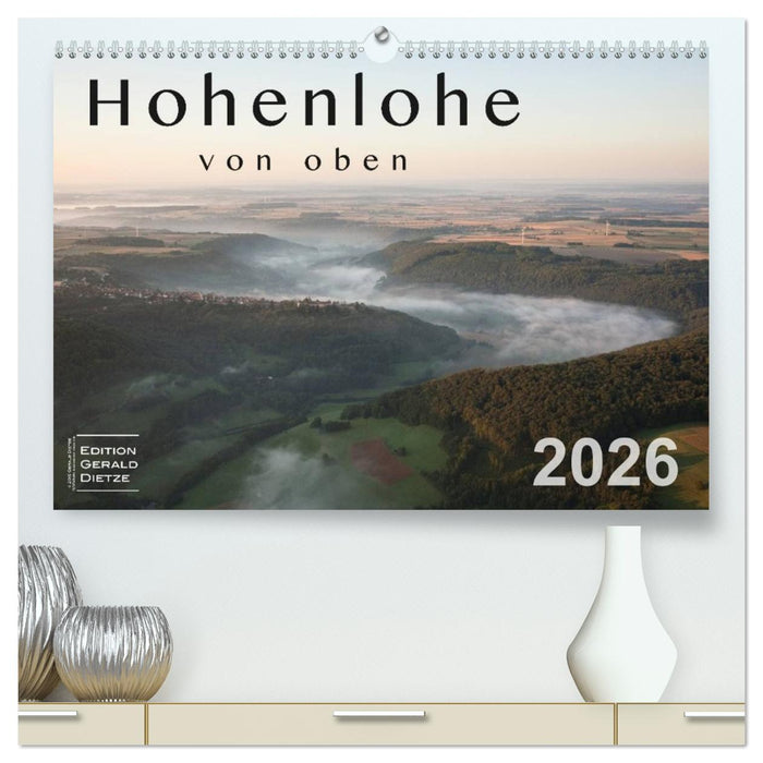 Hohenlohe von oben (CALVENDO Premium Wandkalender 2026)