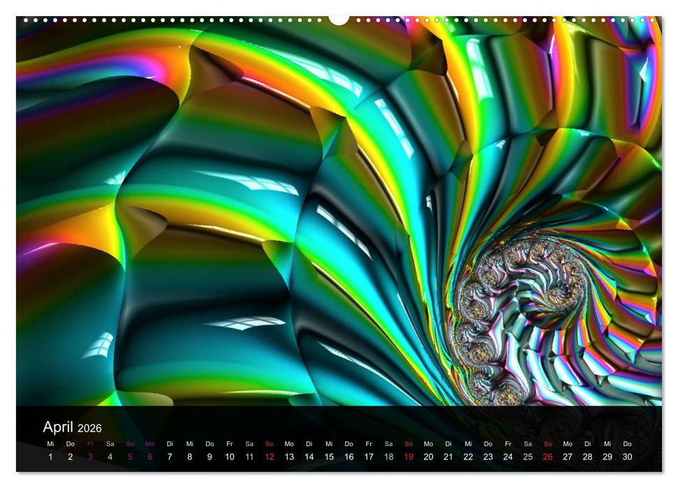 Fraktale Schönheit 2026 (CALVENDO Premium Wandkalender 2026)