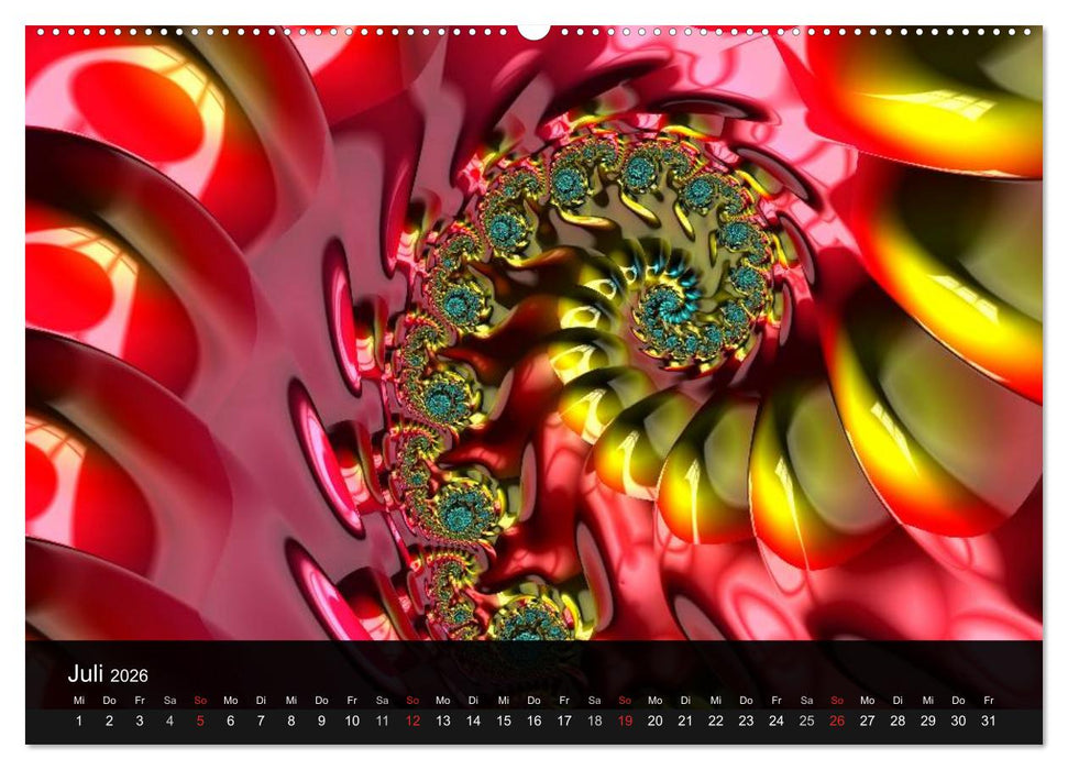 Fraktale Schönheit 2026 (CALVENDO Premium Wandkalender 2026)