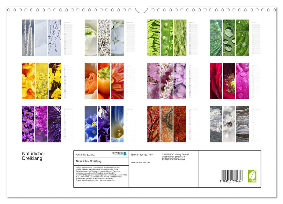 Natürlicher Dreiklang (CALVENDO Wandkalender 2026)