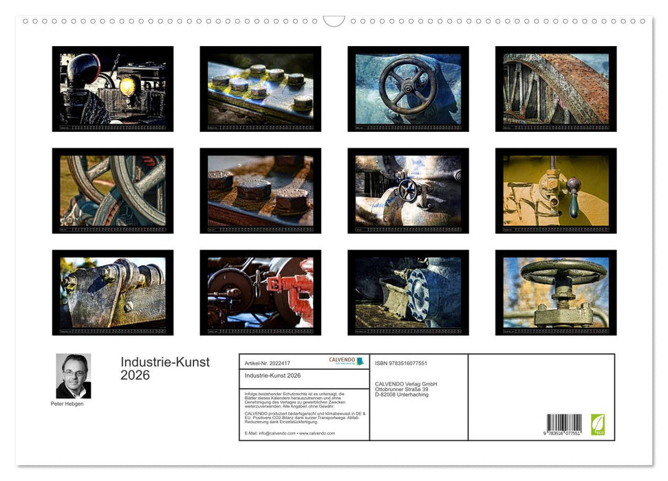 Industrie-Kunst 2026 (CALVENDO Wandkalender 2026)