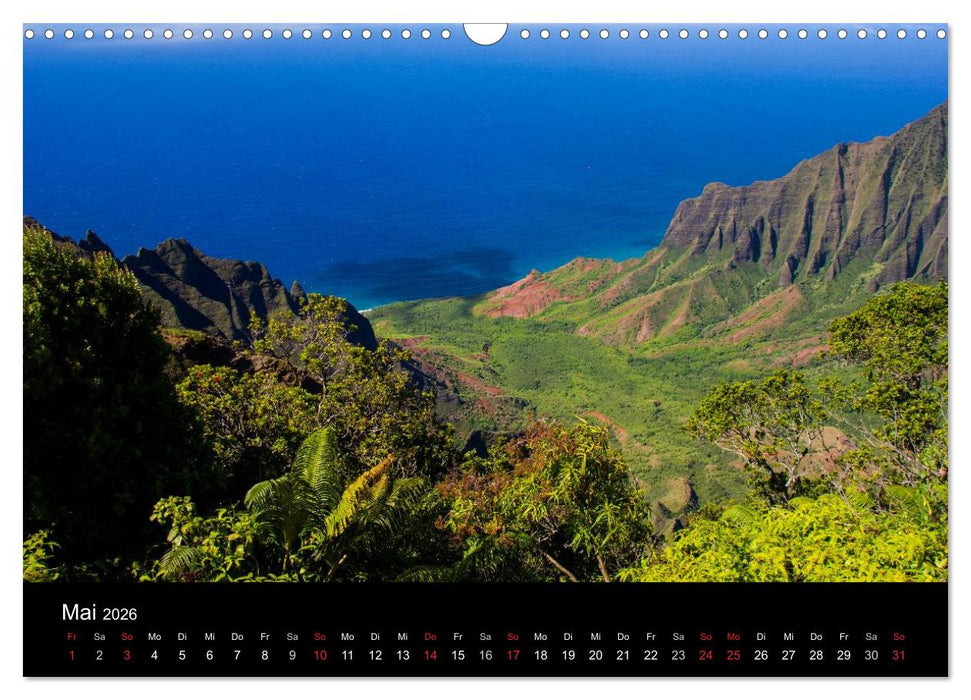 Paradiese der Erde - HAWAII (CALVENDO Wandkalender 2026)