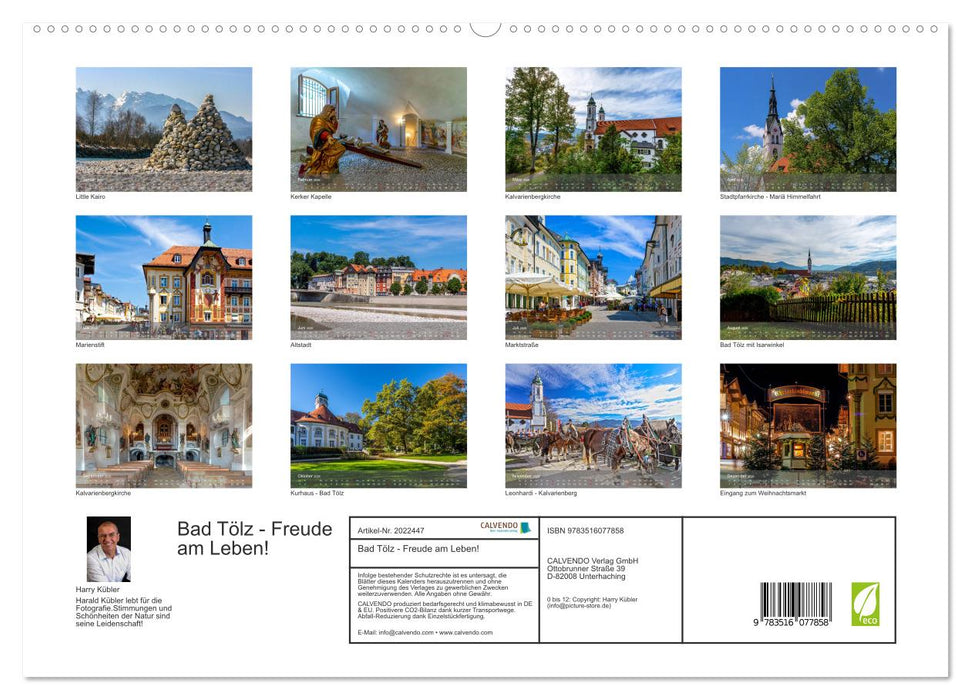 Bad Tölz - Freude am Leben! (CALVENDO Premium Wandkalender 2026)