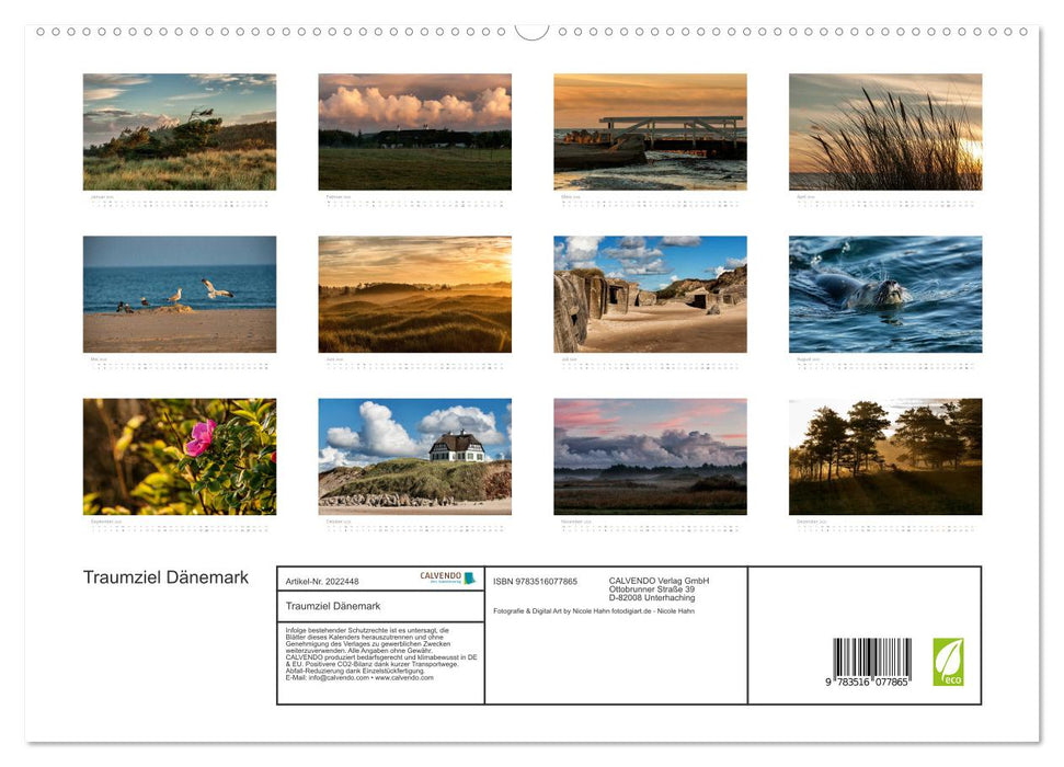 Traumziel Dänemark (CALVENDO Premium Wandkalender 2026)