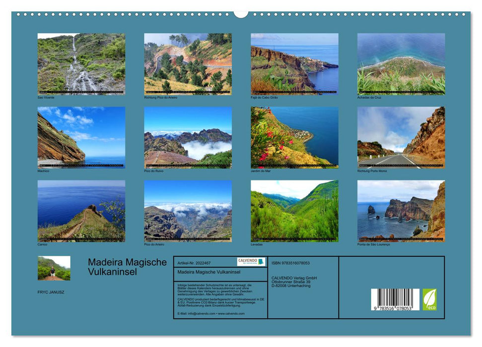 Madeira Magische Vulkaninsel (CALVENDO Premium Wandkalender 2026)