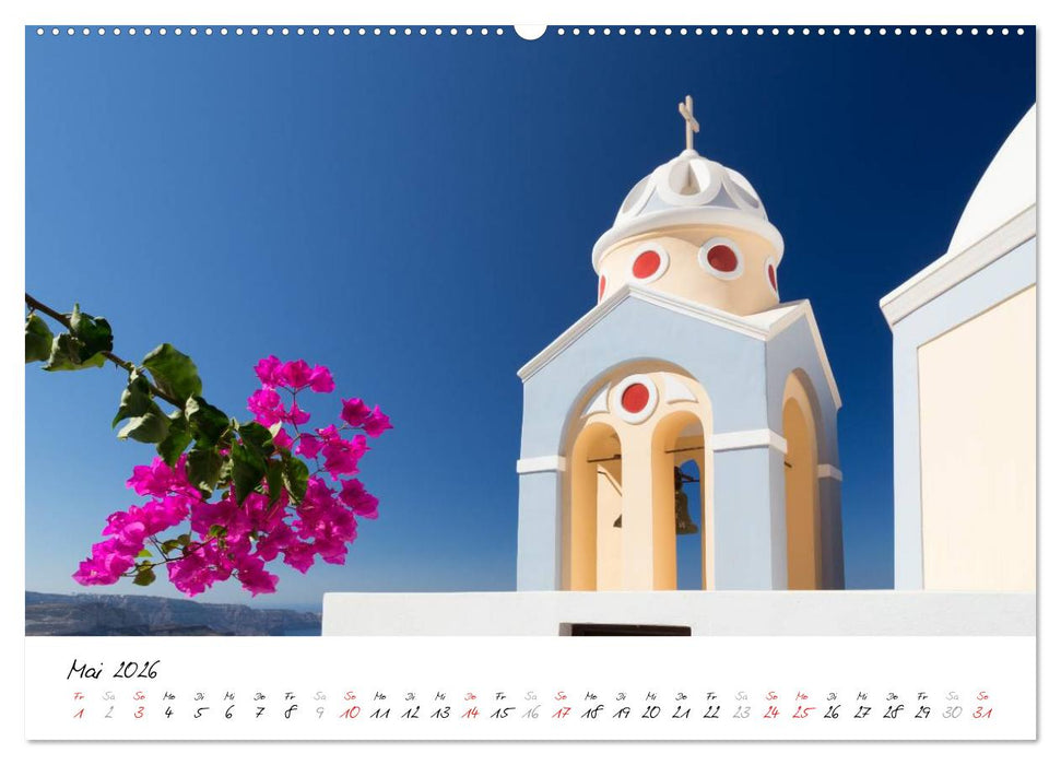 Santorini - Fotogene Schönheit (CALVENDO Wandkalender 2026)