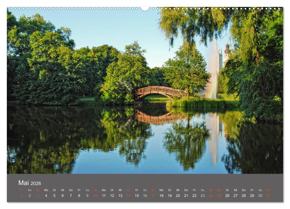 Leipzig - Parks und Landschaften (CALVENDO Wandkalender 2026)