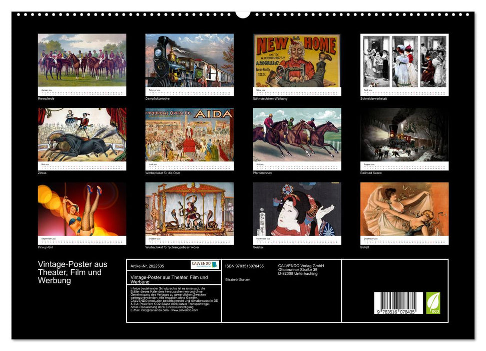 Vintage-Poster aus Theater, Film und Werbung (CALVENDO Premium Wandkalender 2026)