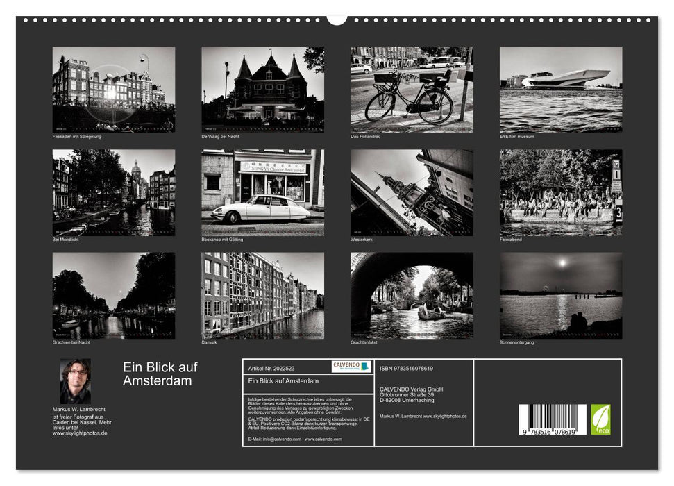 Ein Blick auf Amsterdam (CALVENDO Premium Wandkalender 2026)