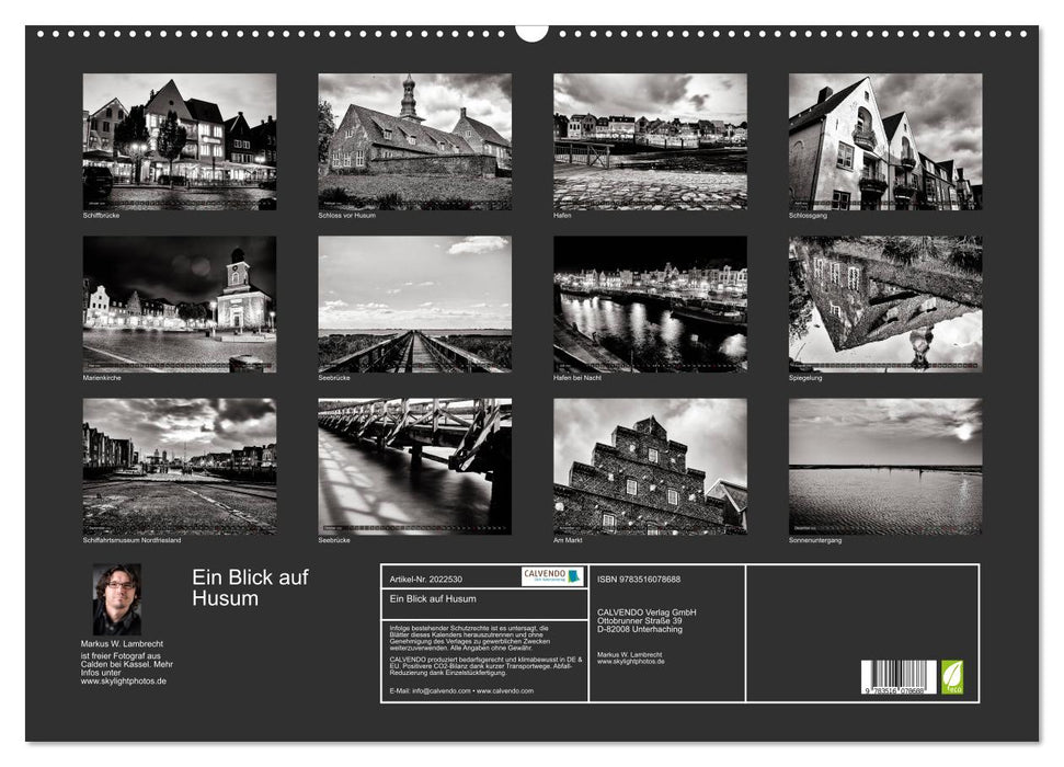 Ein Blick auf Husum (CALVENDO Wandkalender 2026)
