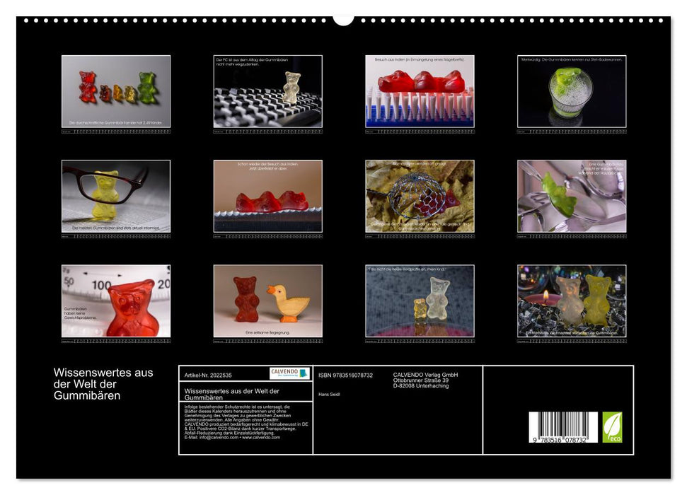 Wissenswertes aus der Welt der Gummibären (CALVENDO Premium Wandkalender 2026)