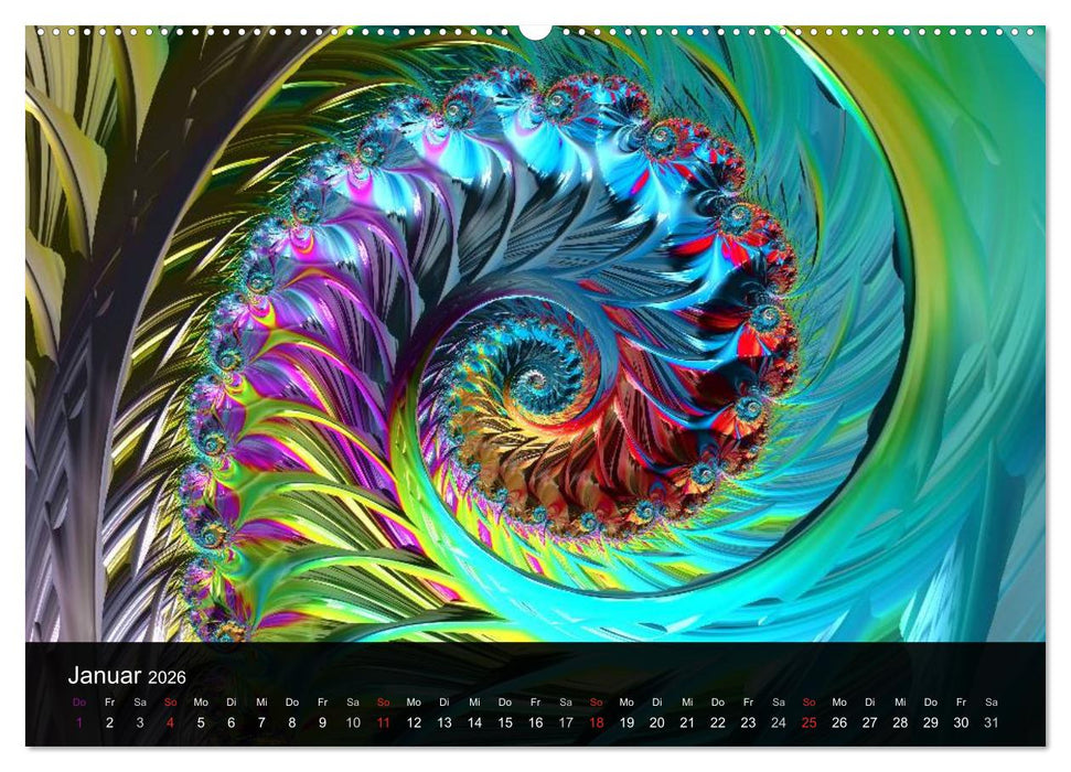 Fraktale Schönheit 2026 (CALVENDO Wandkalender 2026)