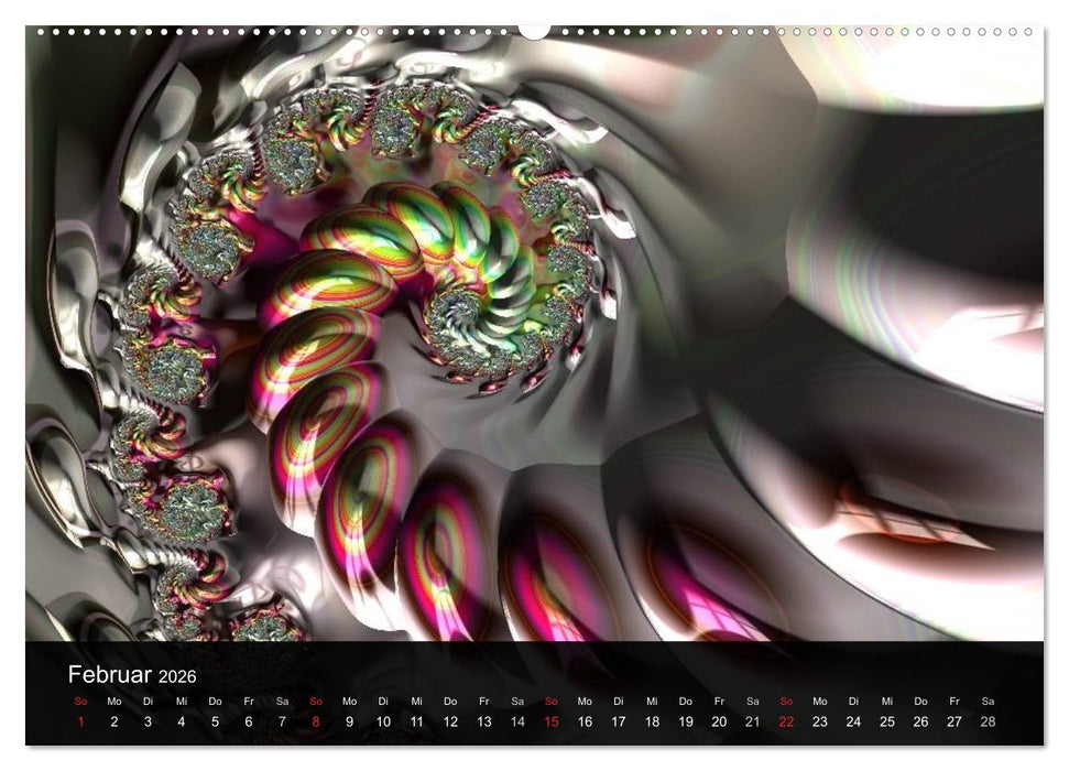 Fraktale Schönheit 2026 (CALVENDO Wandkalender 2026)