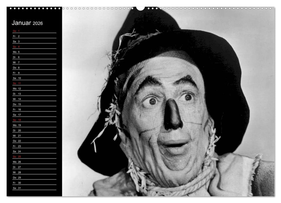 Kultfilme - schwarz-weiße Klassiker (CALVENDO Premium Wandkalender 2026)