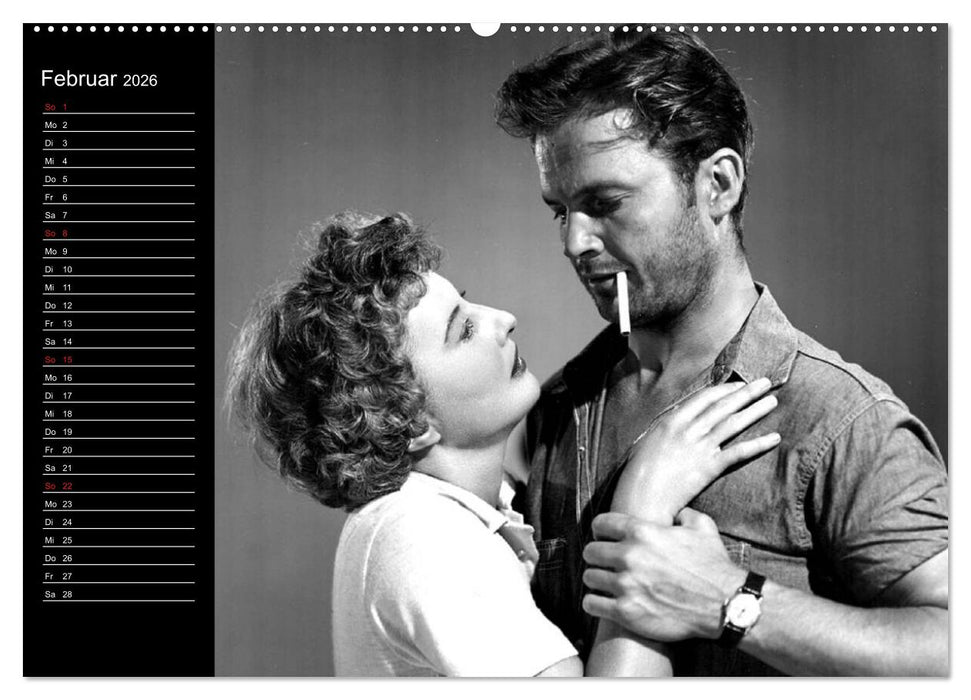 Kultfilme - schwarz-weiße Klassiker (CALVENDO Premium Wandkalender 2026)