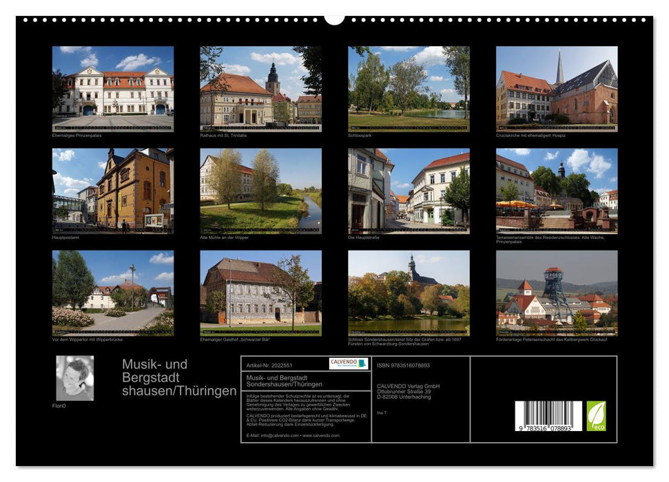 Musik- und Bergstadt Sondershausen/Thüringen (CALVENDO Premium Wandkalender 2026)